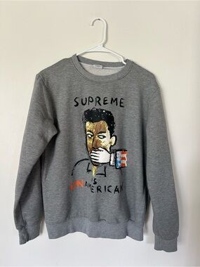 “Supreme is Unamerican” Crewneck Sweater 2014 XL